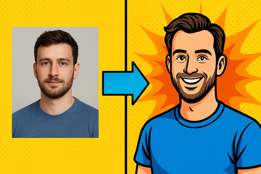 FOTO FUMETTO -Caricatura AI Personalizzata – CLICCA PER MODIFICARE LA TUA FOTO